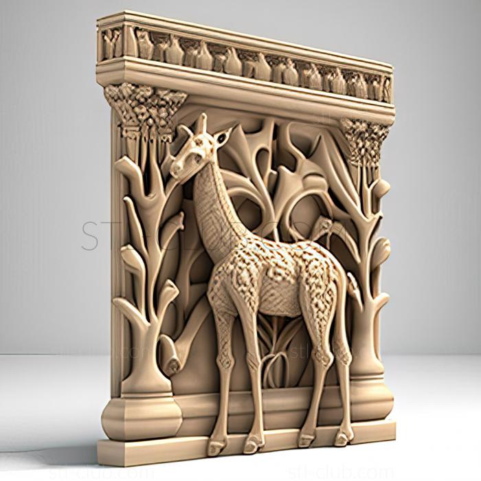 3D model st The Medici Giraffe famous animal (STL)